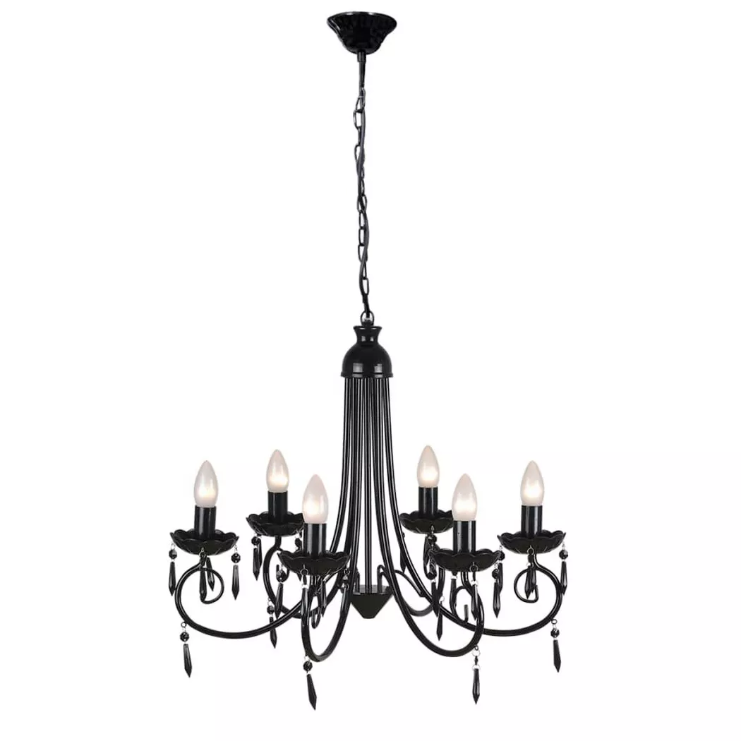 VidaXL - Lustre métal, 60 cm, Noir