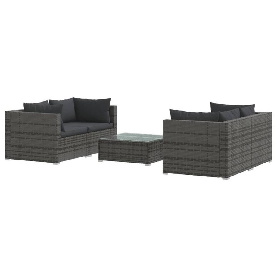 set salotto da giardino Polirattan