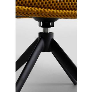 KARE Design Sedia girevole Carlito Mesh giallo  