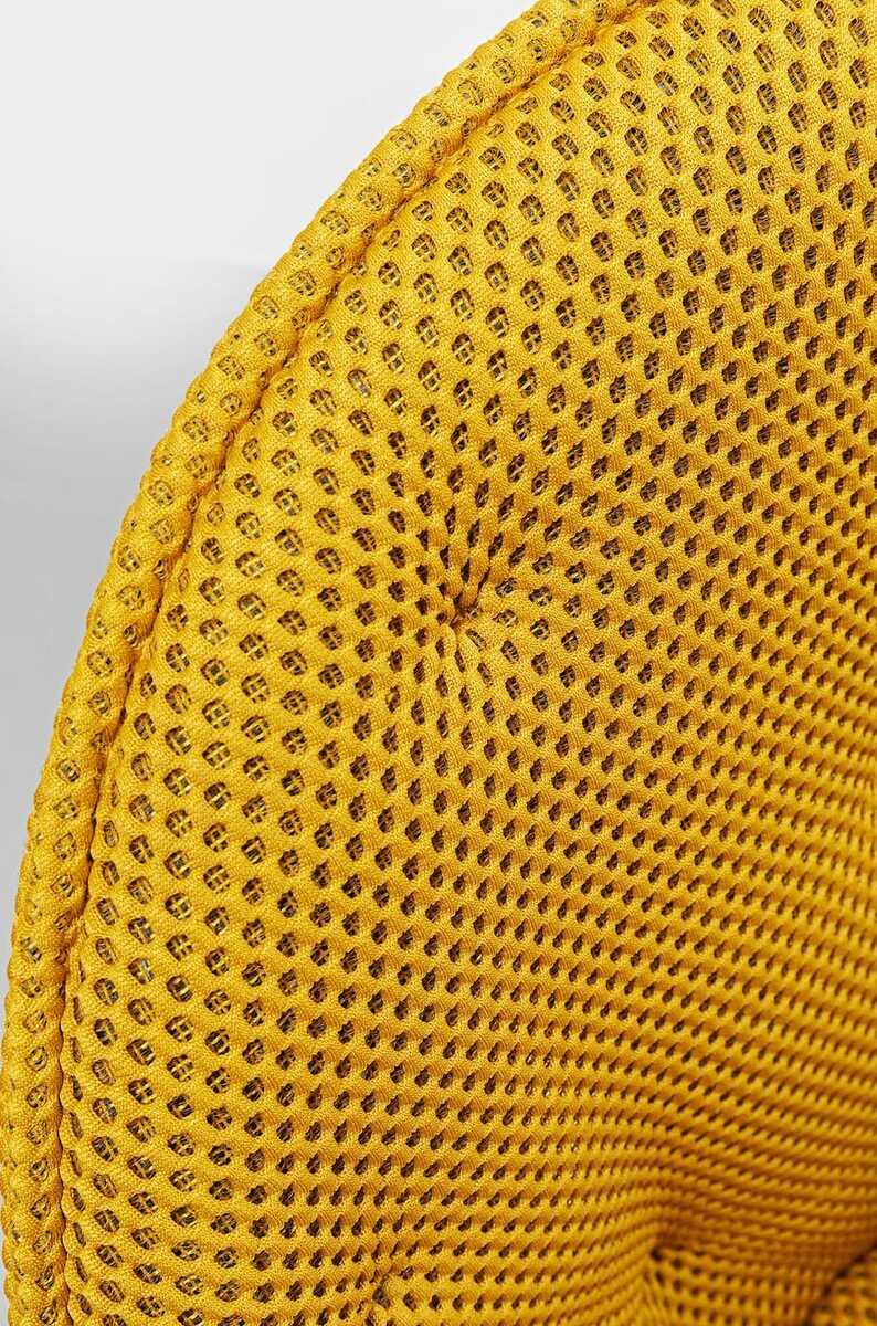 KARE Design Sedia girevole Carlito Mesh giallo  