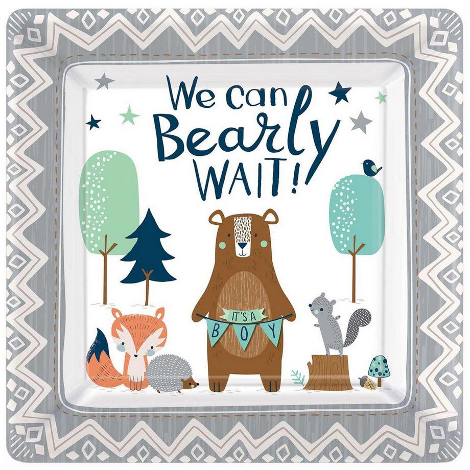 PartyTeller We Can Bearly Wait!, Papier, Shower 8erPack