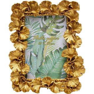 KARE Design Bilderrahmen Ginkgo Leaf gold 17x20  