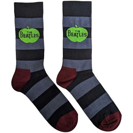 The Beatles Apfel Logo Gestreifte Socken  