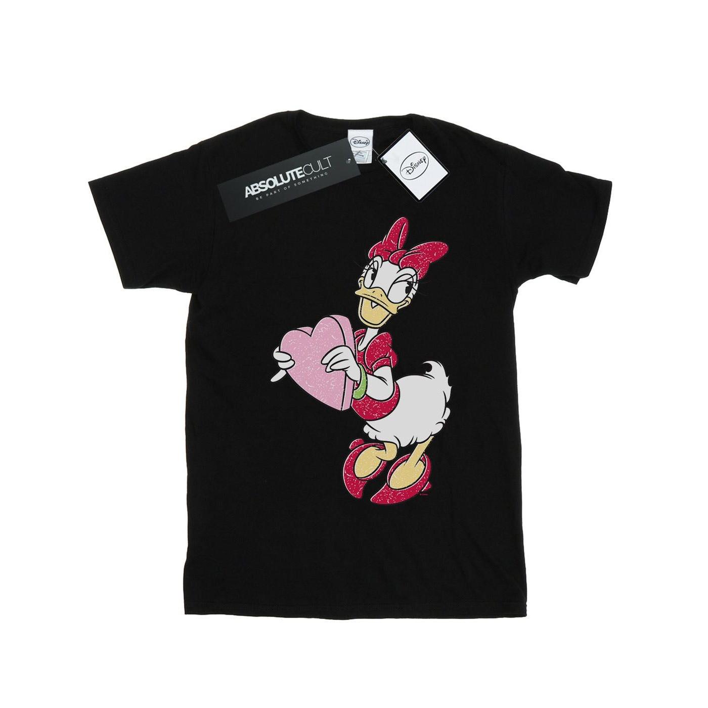 Image of Daisy Duck Love Heart Tshirt Herren Schwarz 3XL