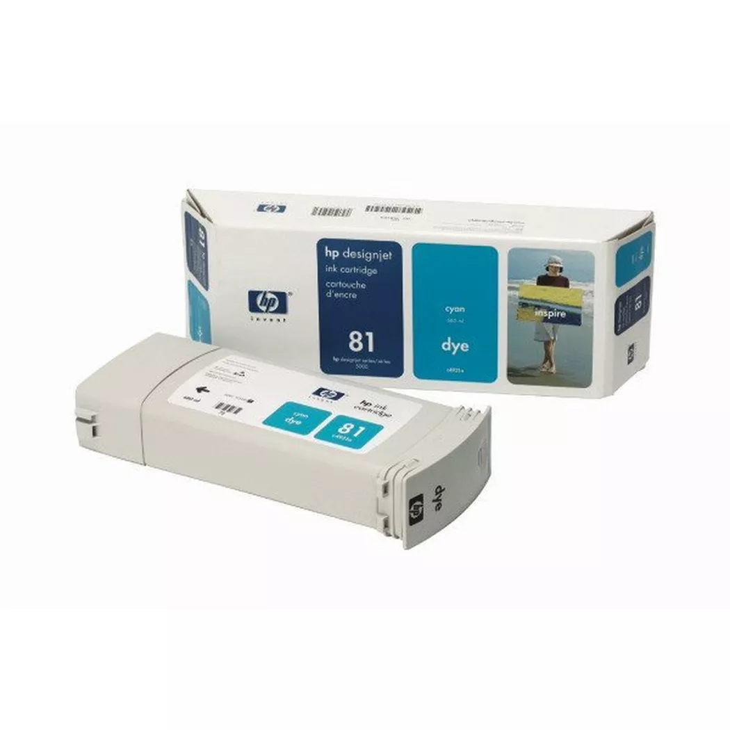 Hewlett-Packard – HP Tintenpatrone 81 cyan C4931A DesignJet 5000/5000PS 680ml, One Size