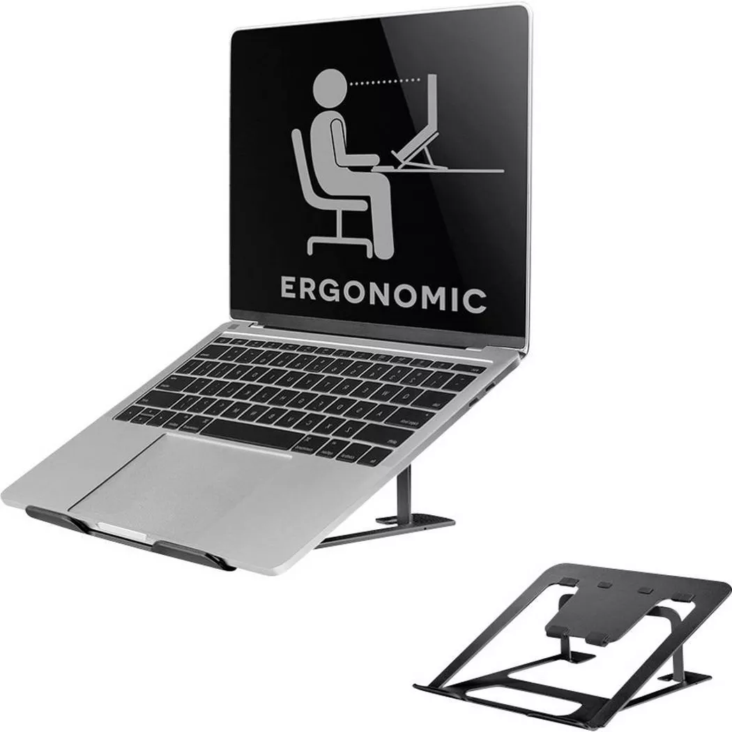 Neomounts NSLS085BLACK Support pour ordinateur portable 10-17" - pliable - compact - universel