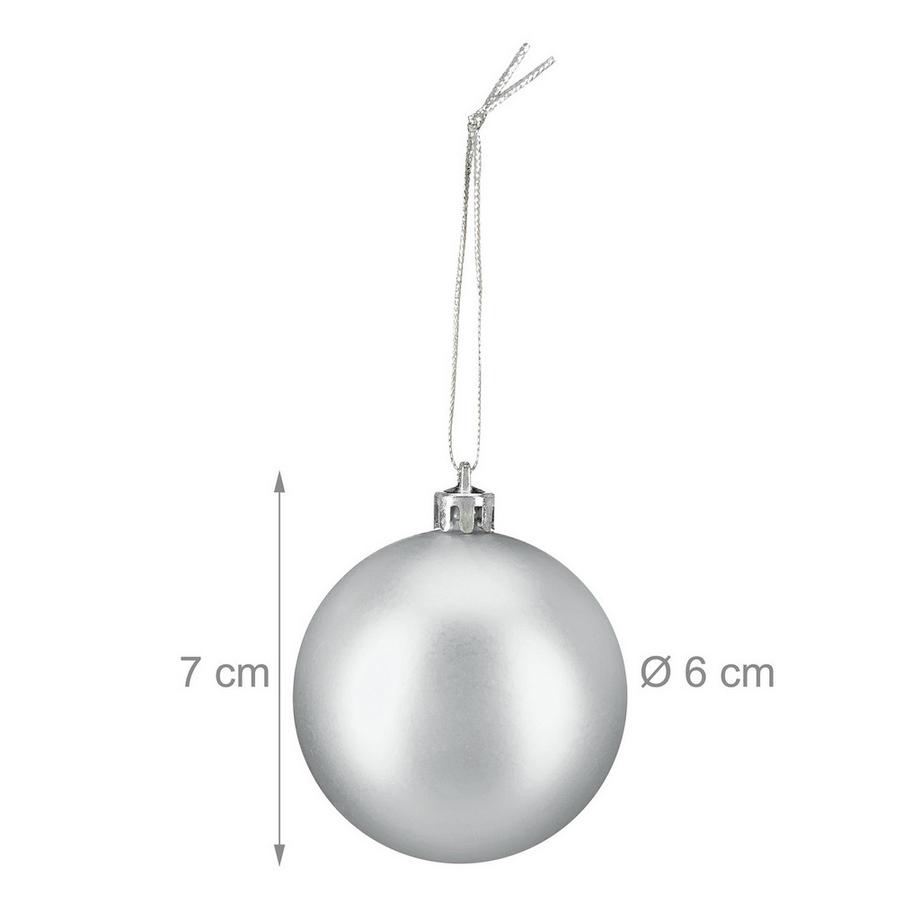 Northix Lot de 100 boules de Noël  