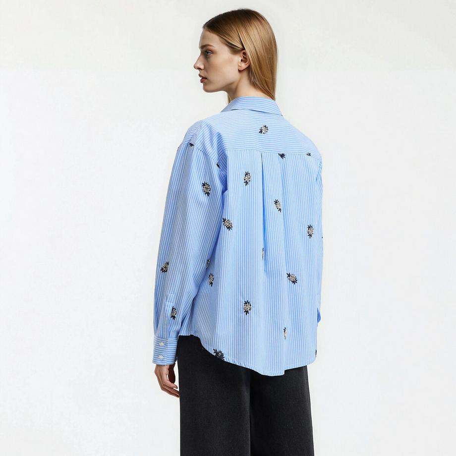 La Redoute Collections Camicia Oversize a Righe in Cotone  