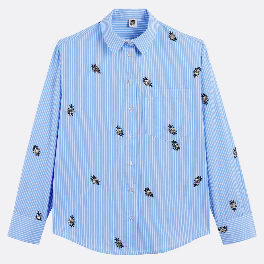 La Redoute Collections Camicia Oversize a Righe in Cotone  