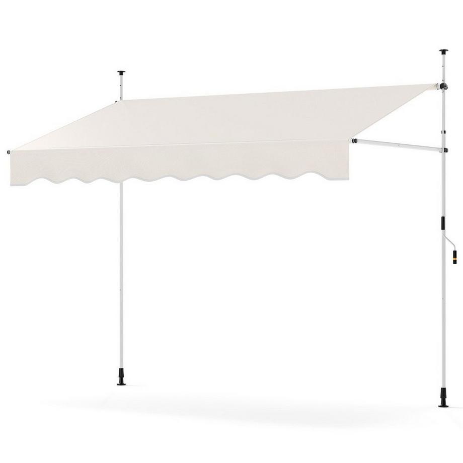 Einziehbare Markise mit Kurbel