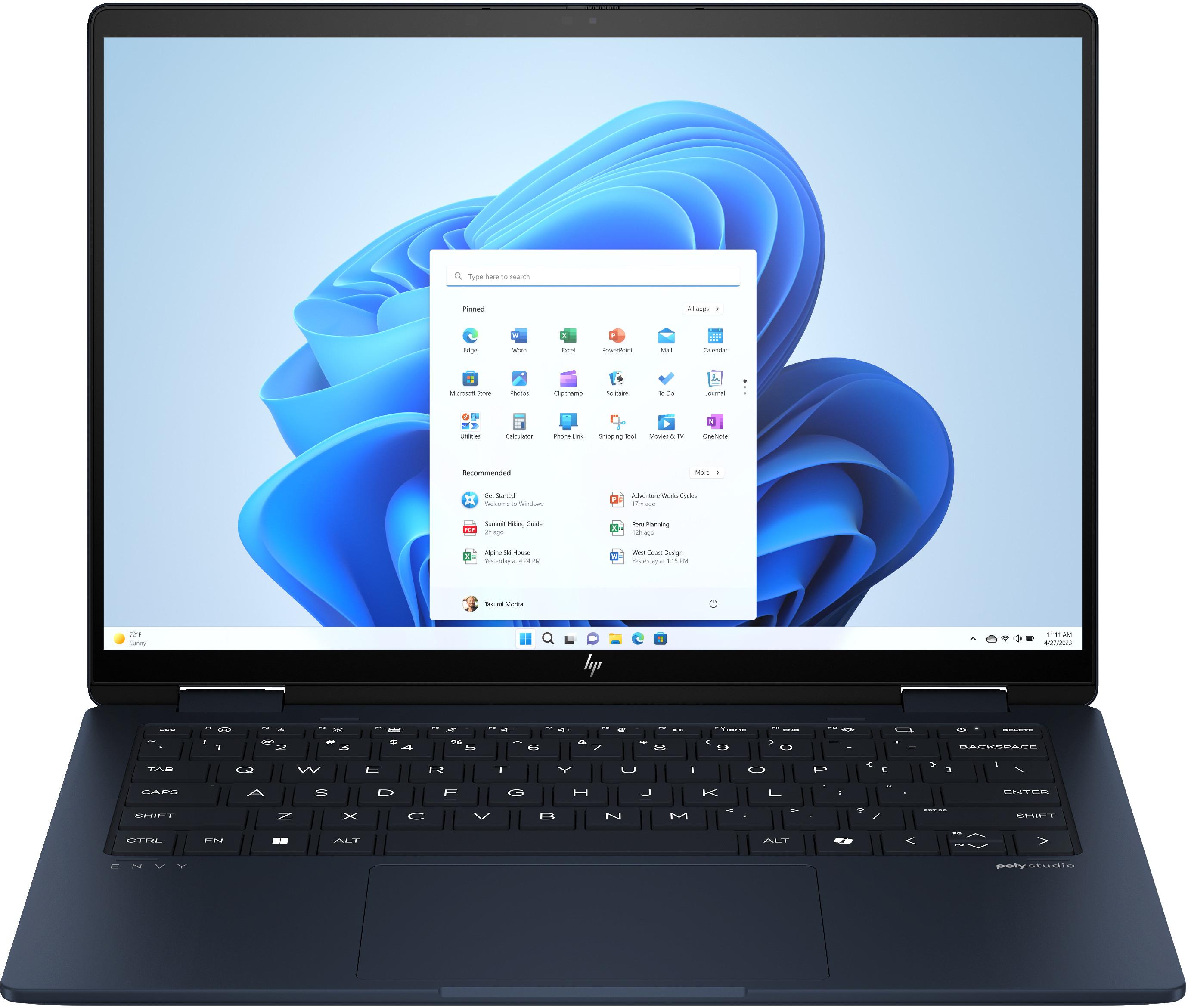 HP  Envy x360 Laptop 14-fc0540nz CH Intel Core Ultra 5 125U Hybrid (2-in-1) 35,6 cm (14") Touchscreen 2.8K 16 GB LPDDR5-SDRAM Wi-Fi 6E (802.11ax) Windows 11 Home 