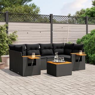 VidaXL set divano da giardino Polirattan  