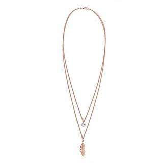 Elli  Collier Pendentif Plume Cristal 
