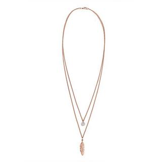 Elli  Collier Pendentif Plume Cristal 