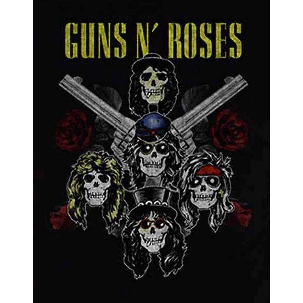 Guns N Roses Pistols & Roses T-Shirt Stampa Grafica  