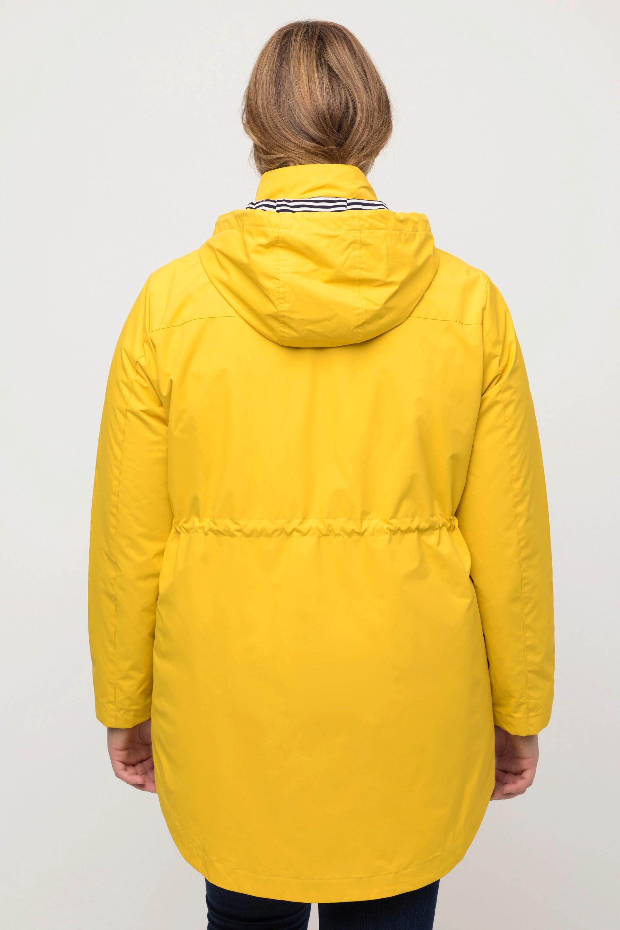 Ulla Popken HYPRAR Giacca Funzionale Impermeabile Linea A con Cappuccio  