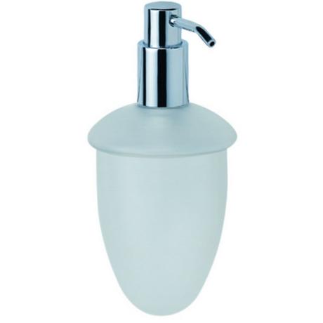 diaqua Portasapone con pompa metallo bianco/cromato  