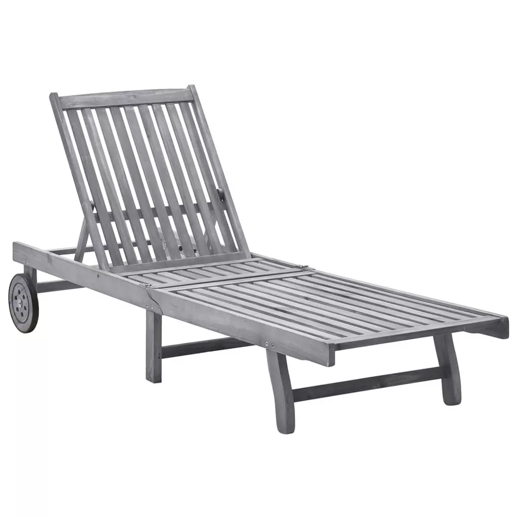 VidaXL - sdraio Legno di acacia, One Size, Marrone