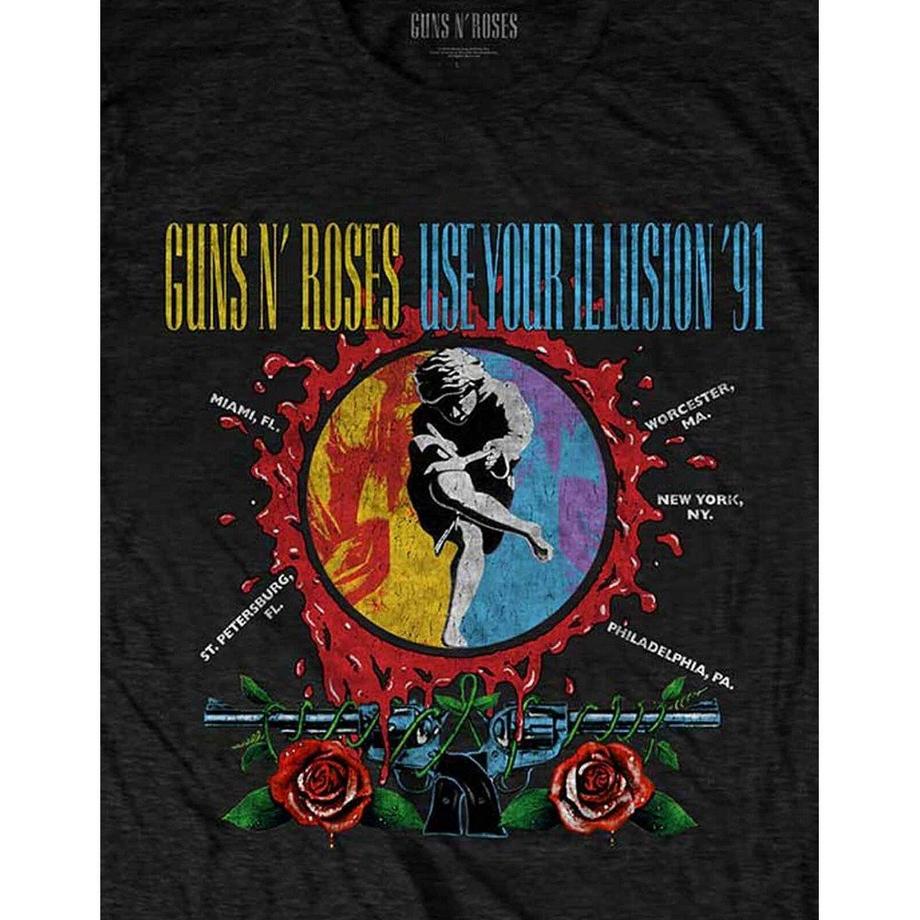 Guns N Roses Guns N' Roses Use Your Illusion '91 Grafikdruck T-Shirt  