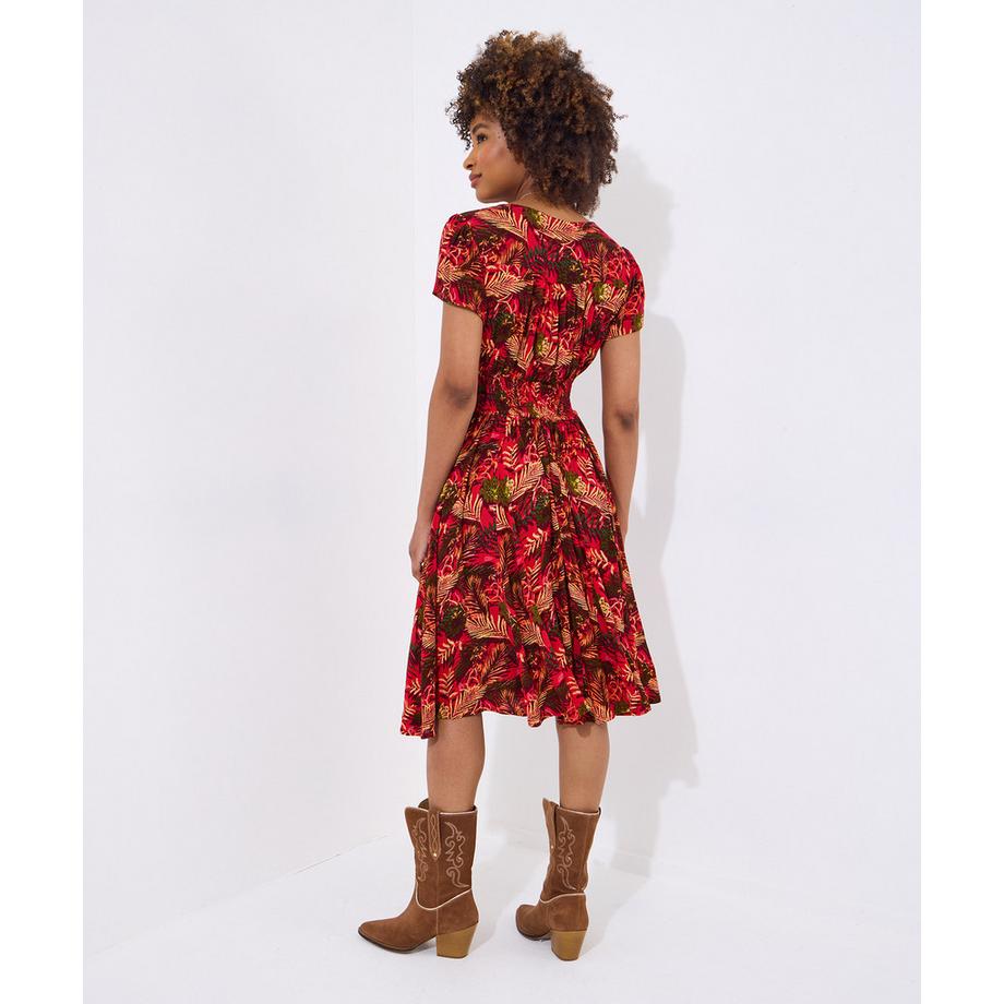 Joe Browns Robe Tropicale Taille Froncée  