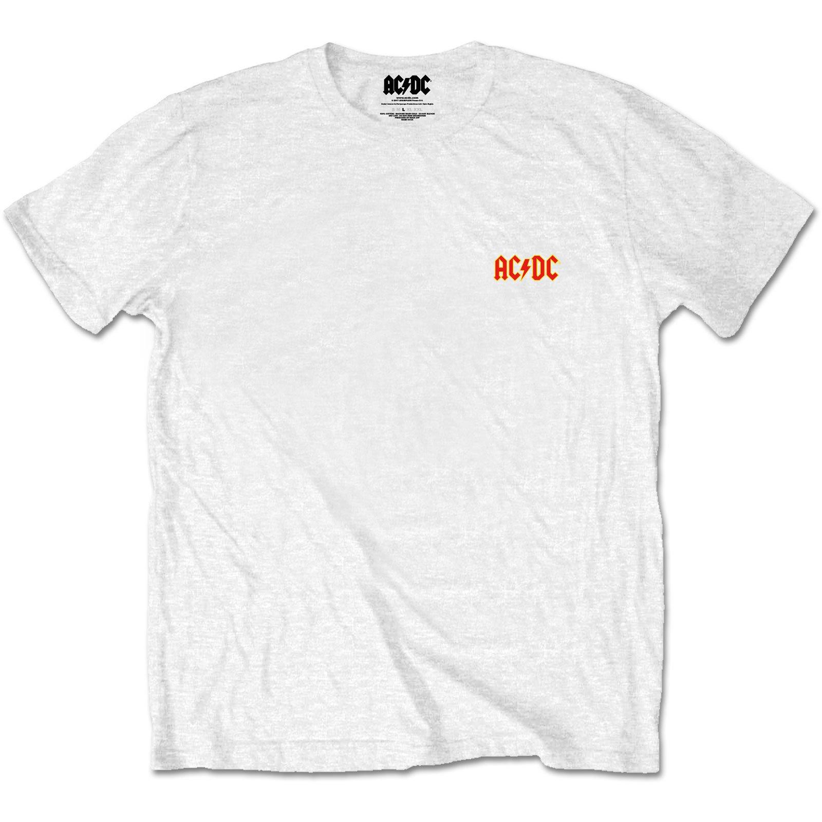 Image of Acdc Tshirt Logo Damen Weiss XL