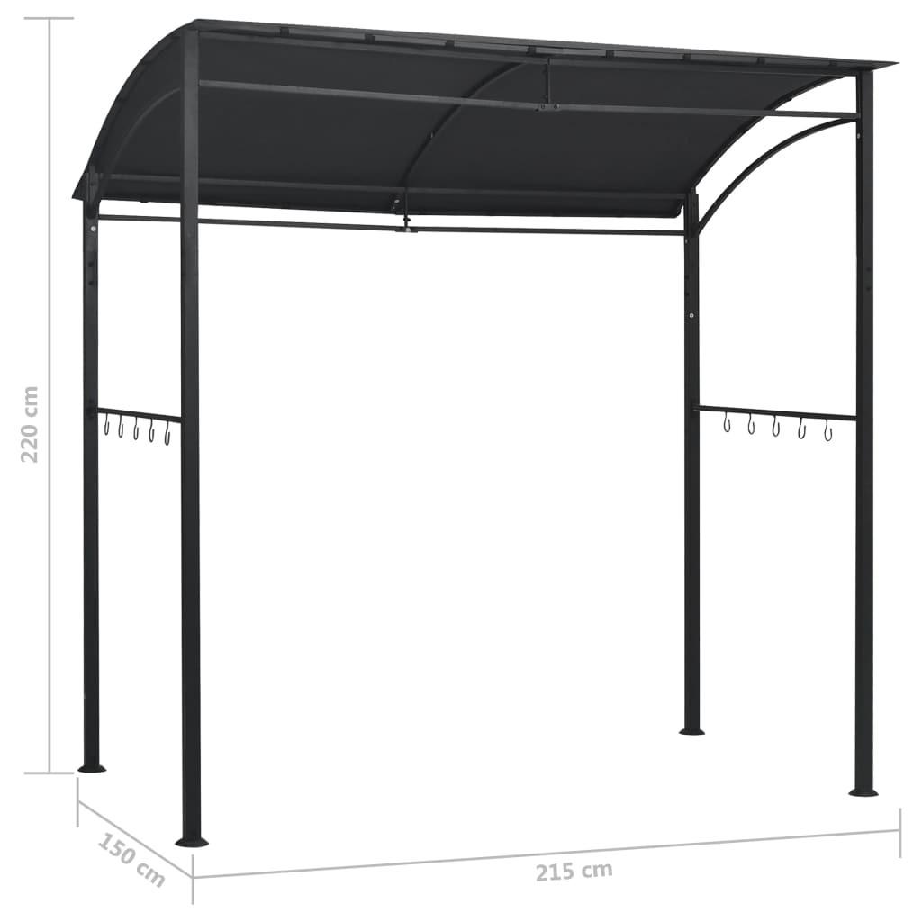 VidaXL gazebo per barbecue Acciaio  