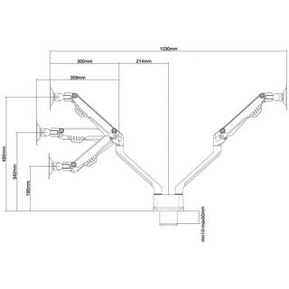 Neomounts by Newstar  Flachbildschirm-Tischhalterung 