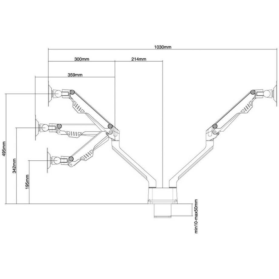 Neomounts by Newstar  Flachbildschirm-Tischhalterung 