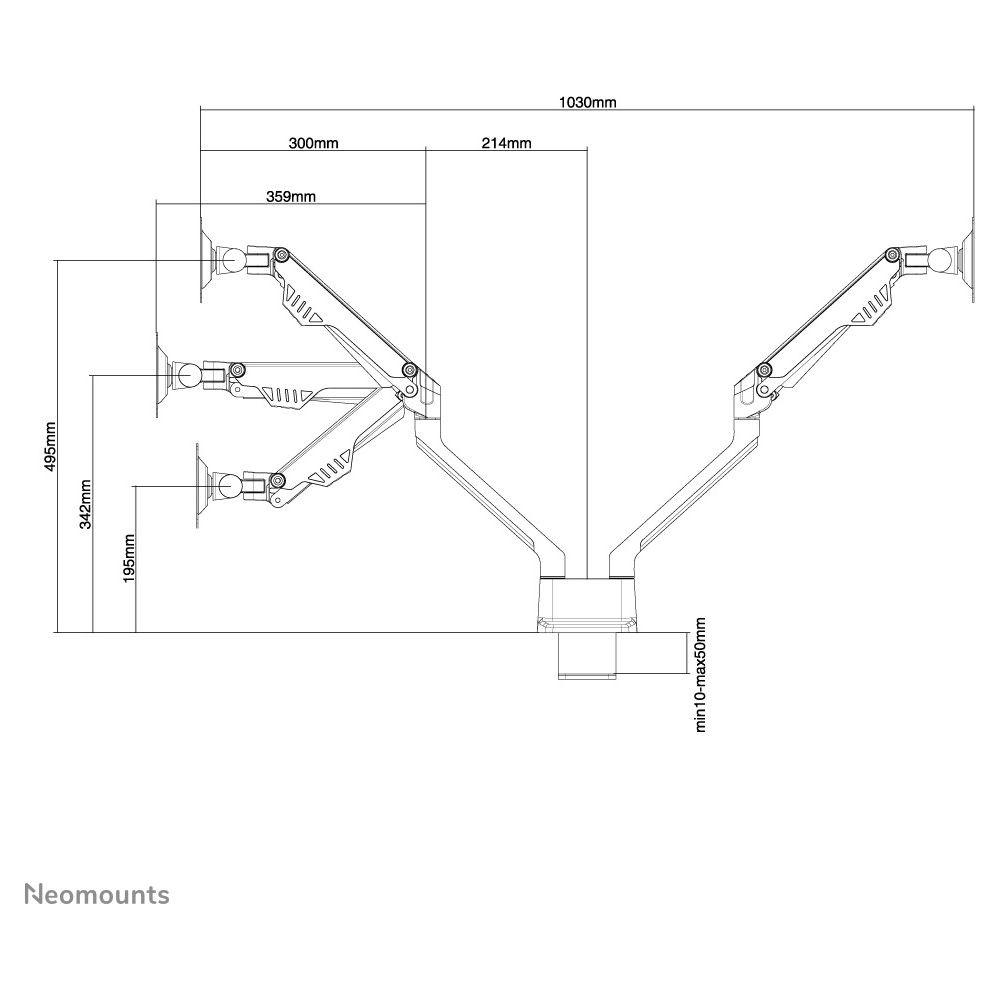 Neomounts by Newstar  Supporto da tavolo per monitor 