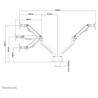 Neomounts by Newstar  Flachbildschirm-Tischhalterung 