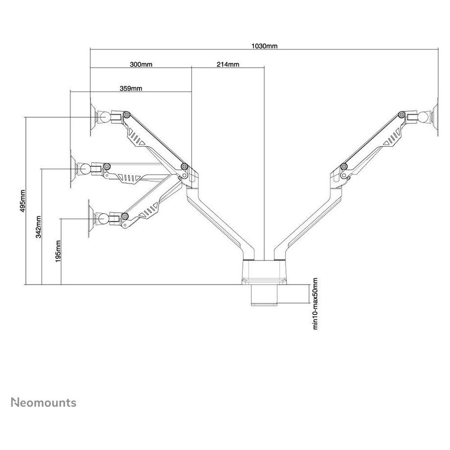 Neomounts by Newstar  Flachbildschirm-Tischhalterung 