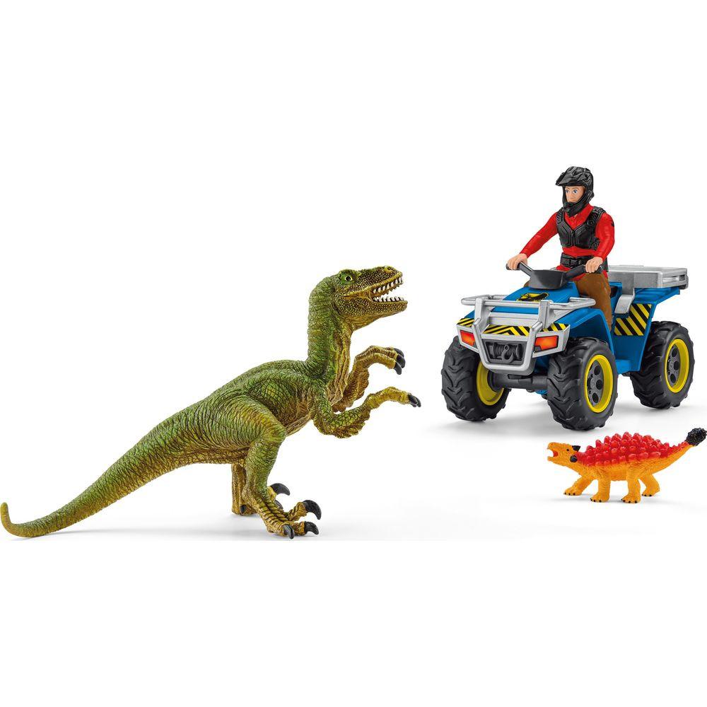 Schleich  Flucht auf Quad vor Velociraptor TV 2. HJ 2022 