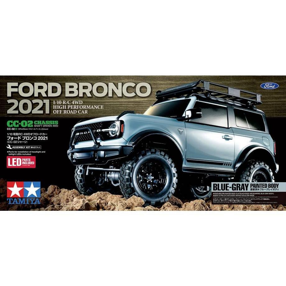 Tamiya  1:10 RC Bronco 2021 lackiert (CC-02) 