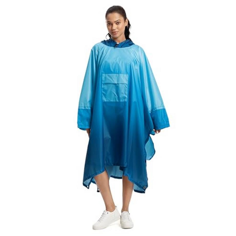 Regencape Regenmantel Regenjacke Wasserdicht Wandern Radfahren Outdoor 3in1 Mehrzweck