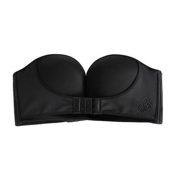 Reggiseno push-up senza spalline, abbottonatura frontale extra, nero - 80°C