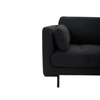 Maison Céphy Sofa 3-Sitzer - Stoff - Anthrazit - Metallfüße - ISABELLA von Maison Céphy  