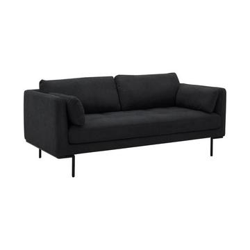 Sofa 3-Sitzer - Stoff - Anthrazit - Metallfüße - ISABELLA von Maison Céphy