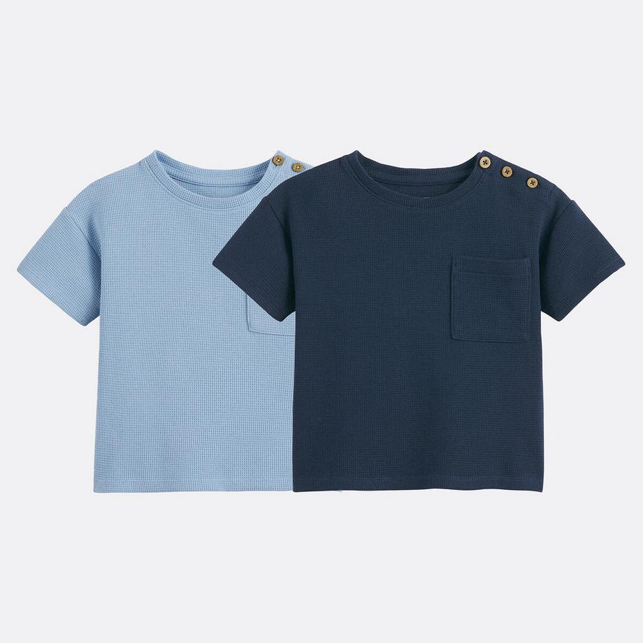 La Redoute Collections  2er-Pack T-Shirts aus Waffelpikee 