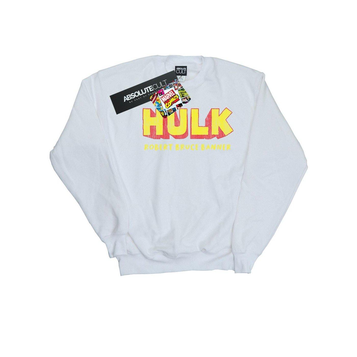 Image of Hulk Aka Robert Bruce Banner Sweatshirt Unisex Weiss 140/146