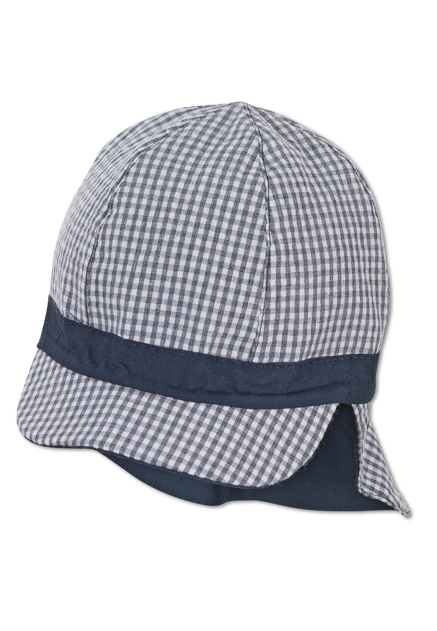 Image of Jungen Wende-schirmmütze Im Vichykaro/ Uni Uv 50+ Jungen Blau 47