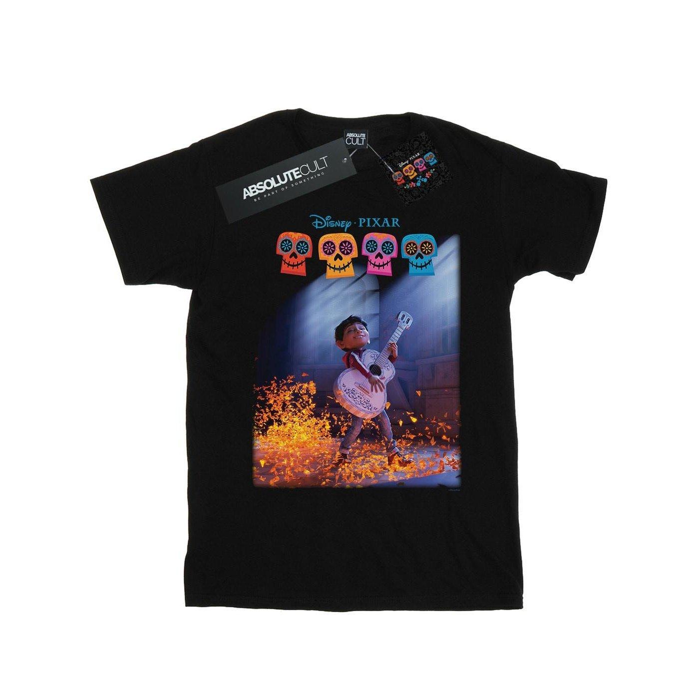 Image of Coco Miguel Playing Guitar Tshirt Herren Schwarz 4XL