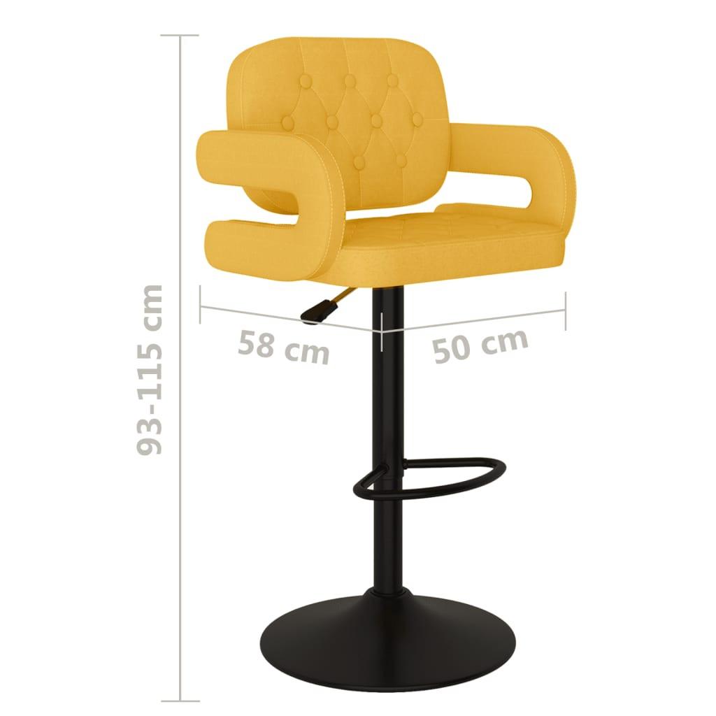 VidaXL Tabouret de bar tissu  