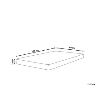 Beliani Schaummatratze aus Polyester PICCOLO - Mittelfest (H2)  
