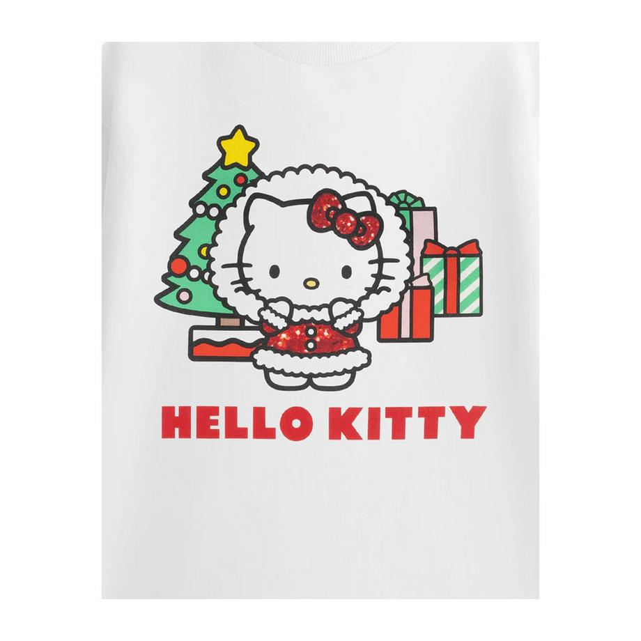 Hello Kitty  Maglietta Glitter Maniche Corte 