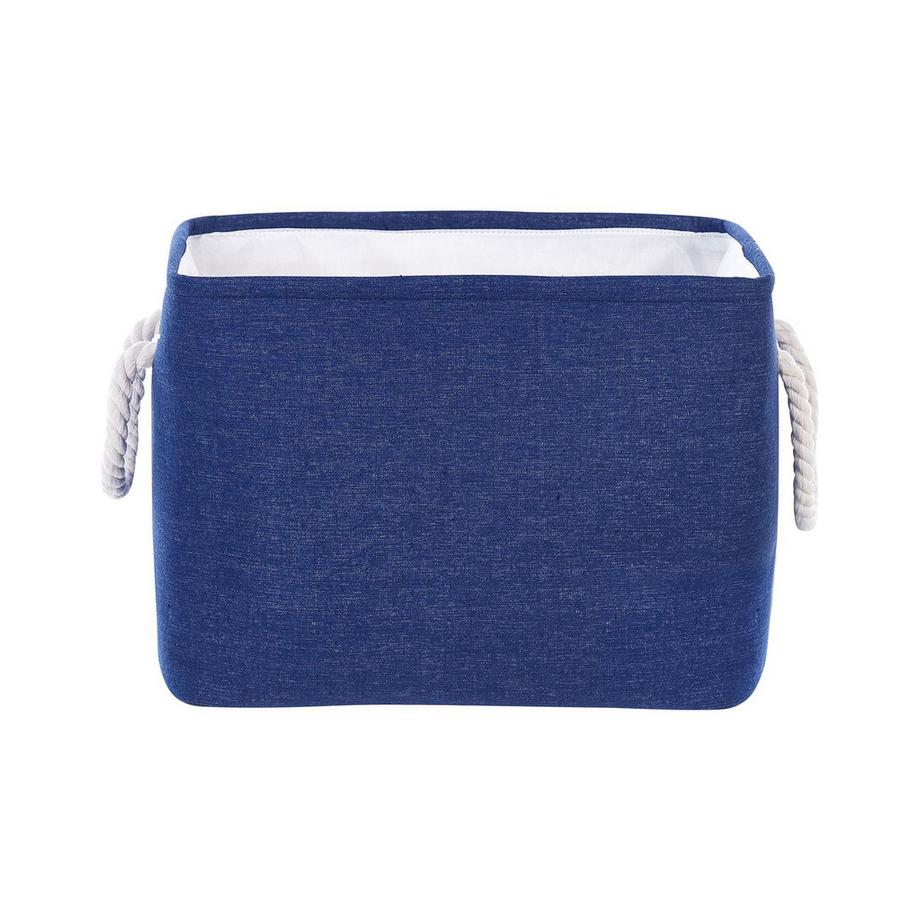 Beliani Aufbewahrungskorb 3er Set aus Stoff Klassisch DARQAB  