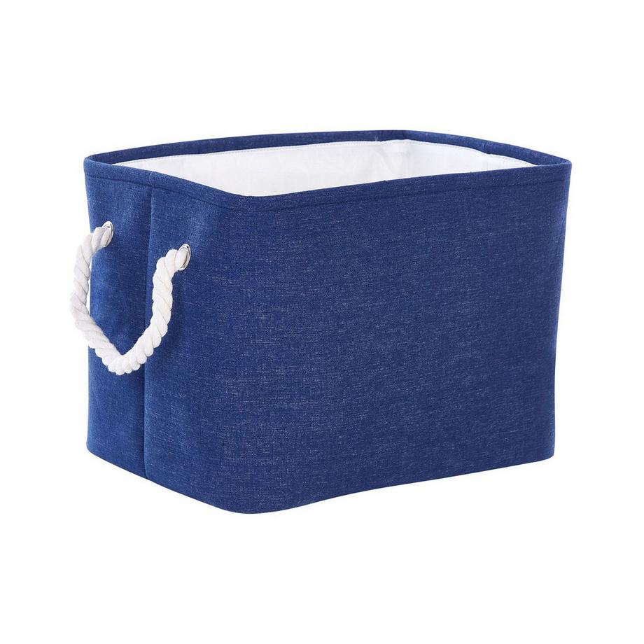 Beliani Aufbewahrungskorb 3er Set aus Stoff Klassisch DARQAB  