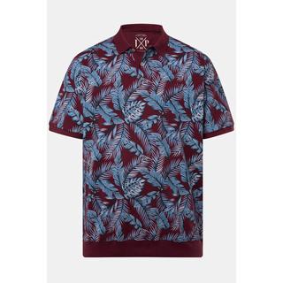 JP1880  Maglia polo in piqué con taglio speciale per l'addome e mezze maniche torrone marrone 