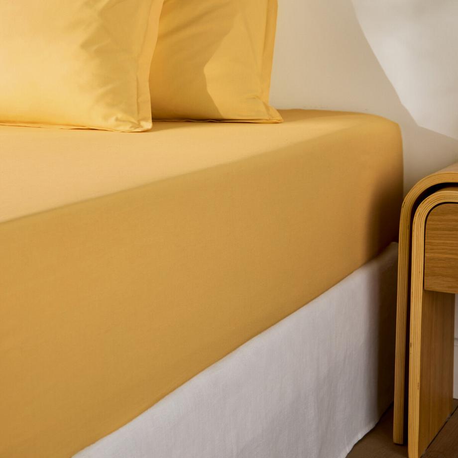 Drap housse en percale de coton