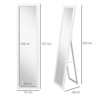 HOMCOM Miroir sur pied  