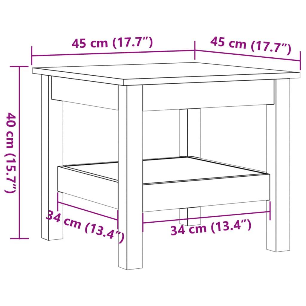 VidaXL Couchtisch kiefernholz  